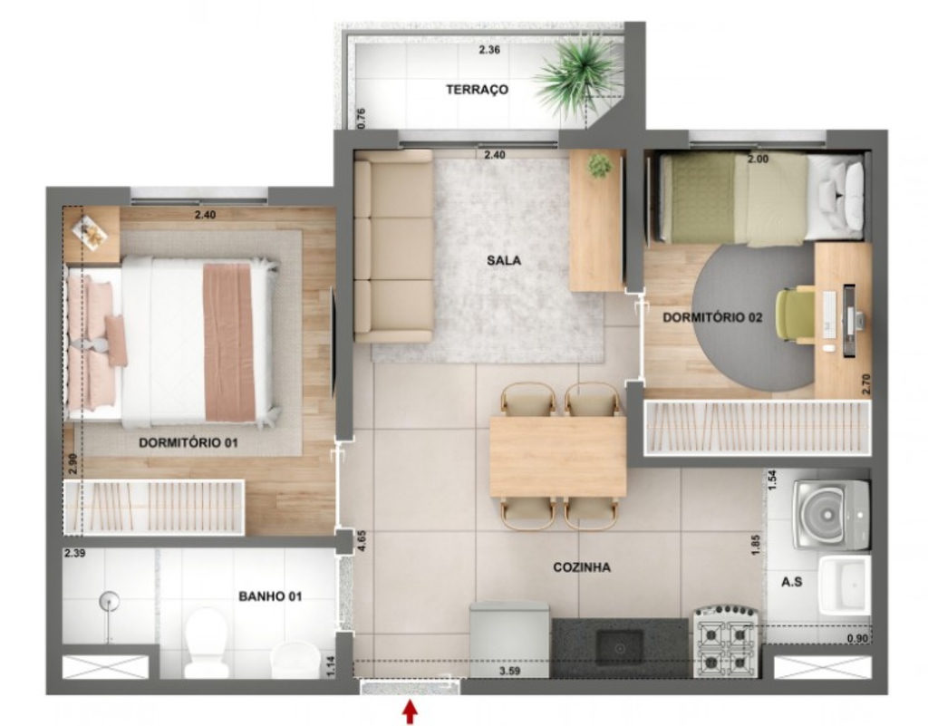 Apartamento, 1 quarto, 25 m² - Foto 14