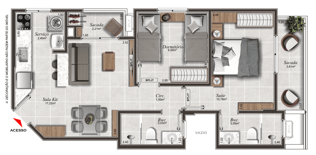 Apartamento, 2 quartos, 56 m² - Foto 12