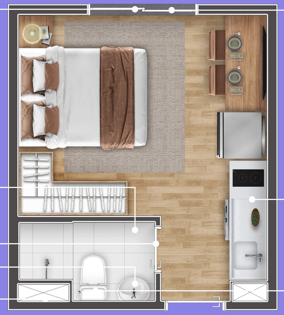Apartamento, 1 quarto, 16 m² - Foto 4