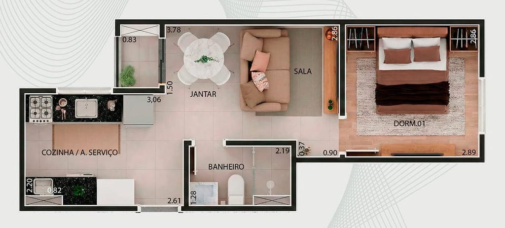 Apartamento, 2 quartos, 36 m² - Foto 28