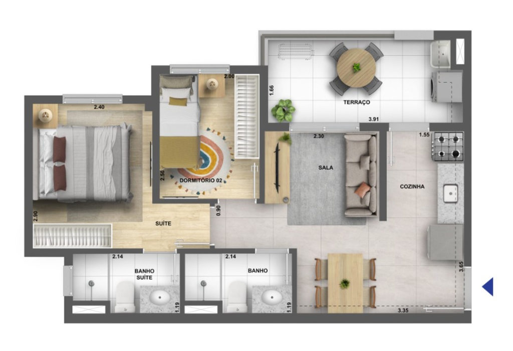 Apartamento, 2 quartos, 32 m² - Foto 23