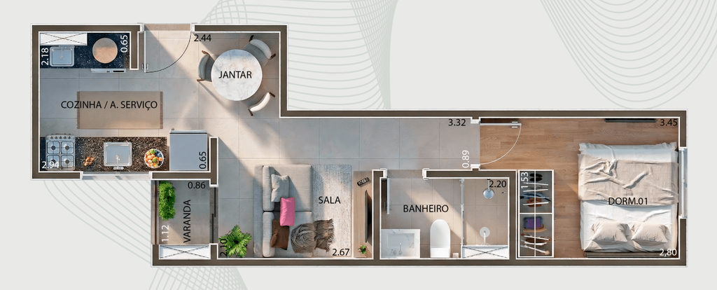 Apartamento, 2 quartos, 36 m² - Foto 27