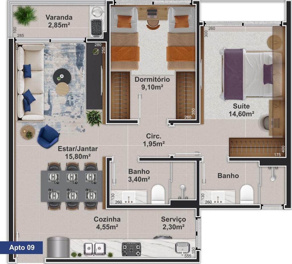 Apartamento, 2 quartos, 62 m² - Foto 28