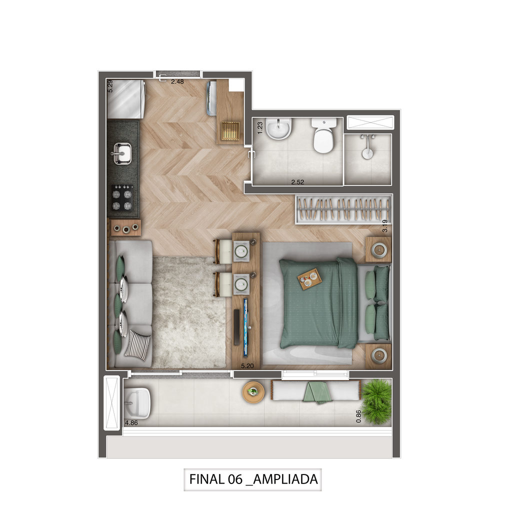Apartamento, 1 quarto, 33 m² - Foto 28