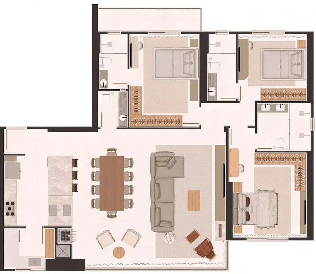 Apartamento, 4 quartos, 188 m² - Foto 5