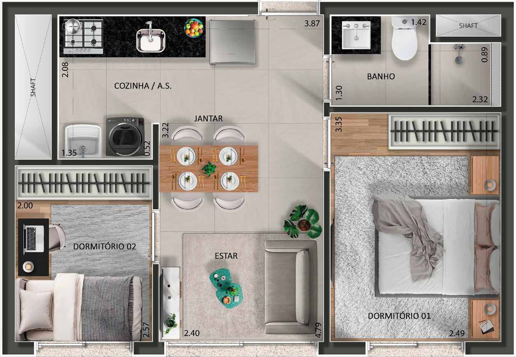 Apartamento, 2 quartos, 58 m² - Foto 20