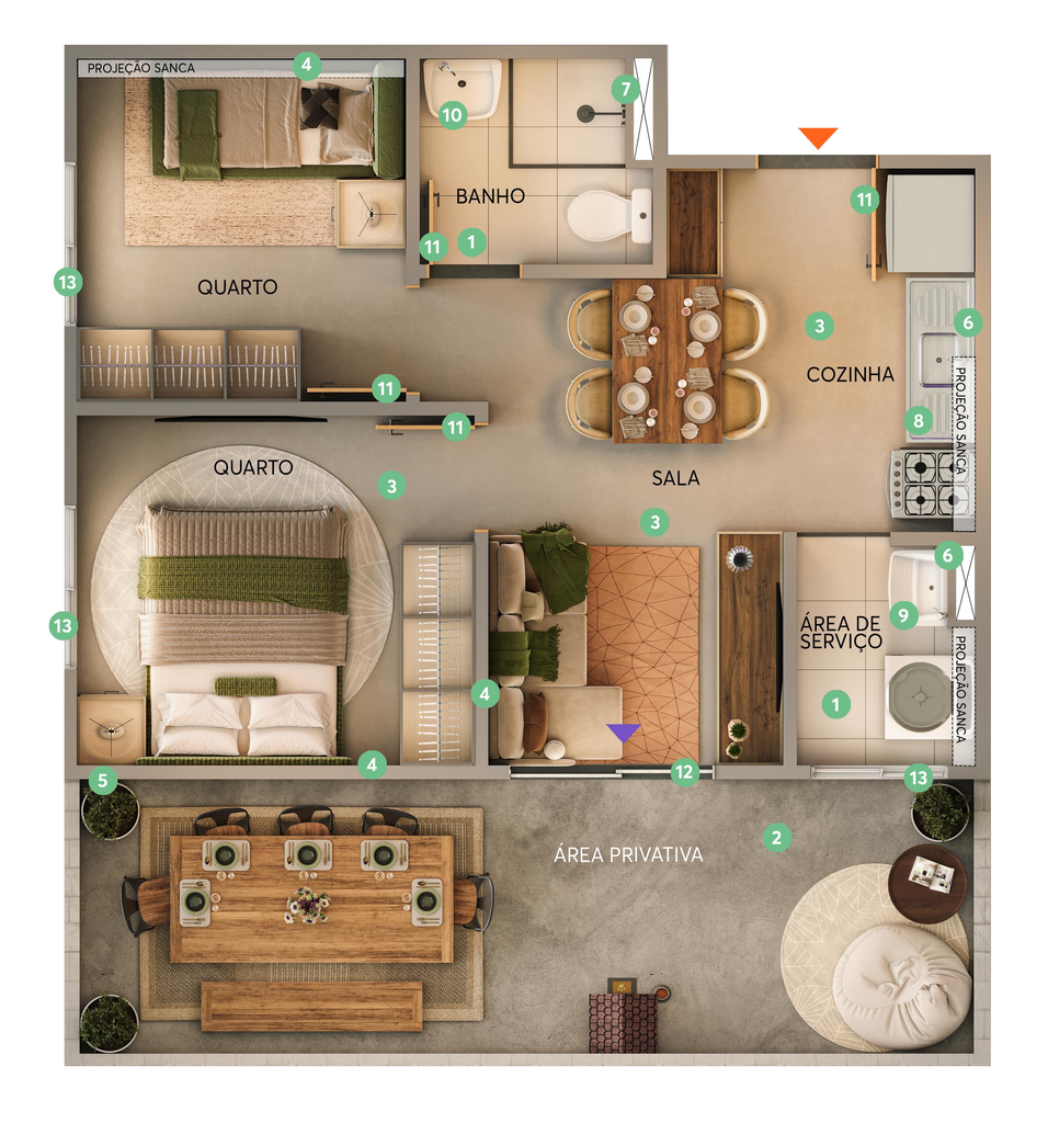 Apartamento, 2 quartos, 35 m² - Foto 20