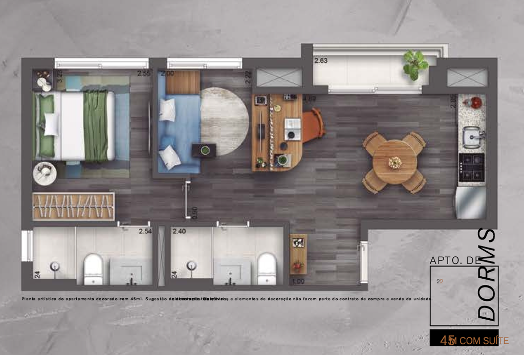 Apartamento, 2 quartos, 51 m² - Foto 14