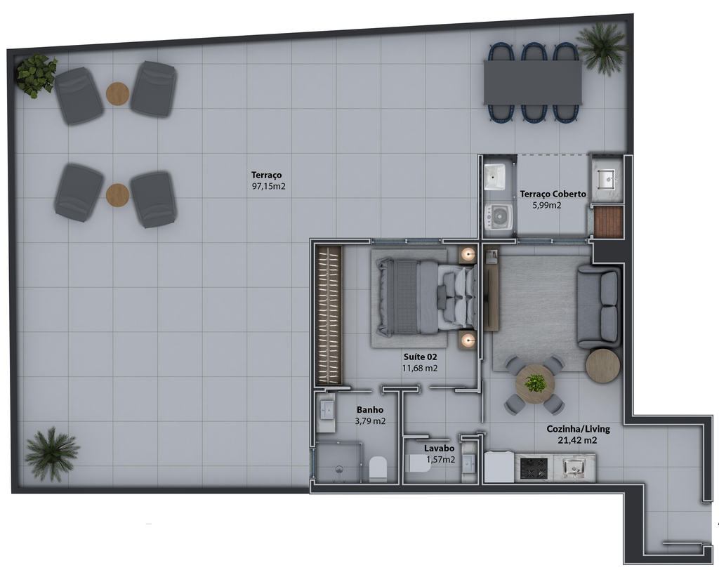 Apartamento, 2 quartos, 81 m² - Foto 79