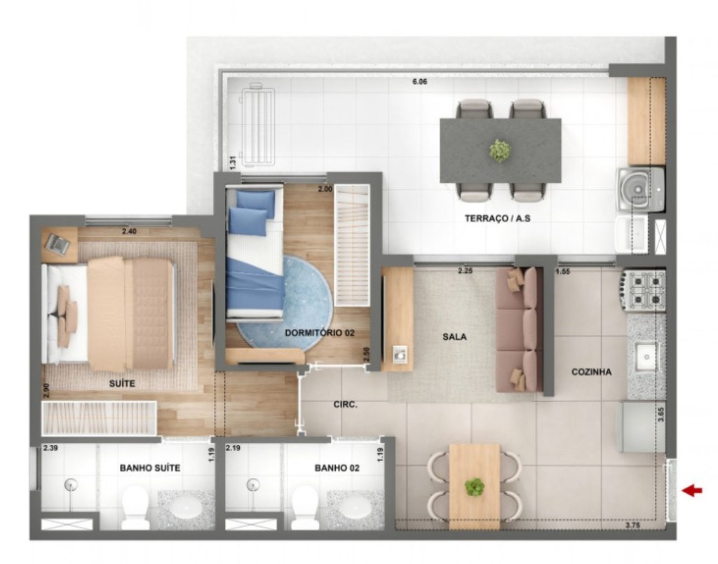Apartamento, 1 quarto, 25 m² - Foto 17