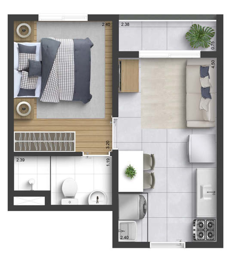 Apartamento, 1 quarto, 26 m² - Foto 21
