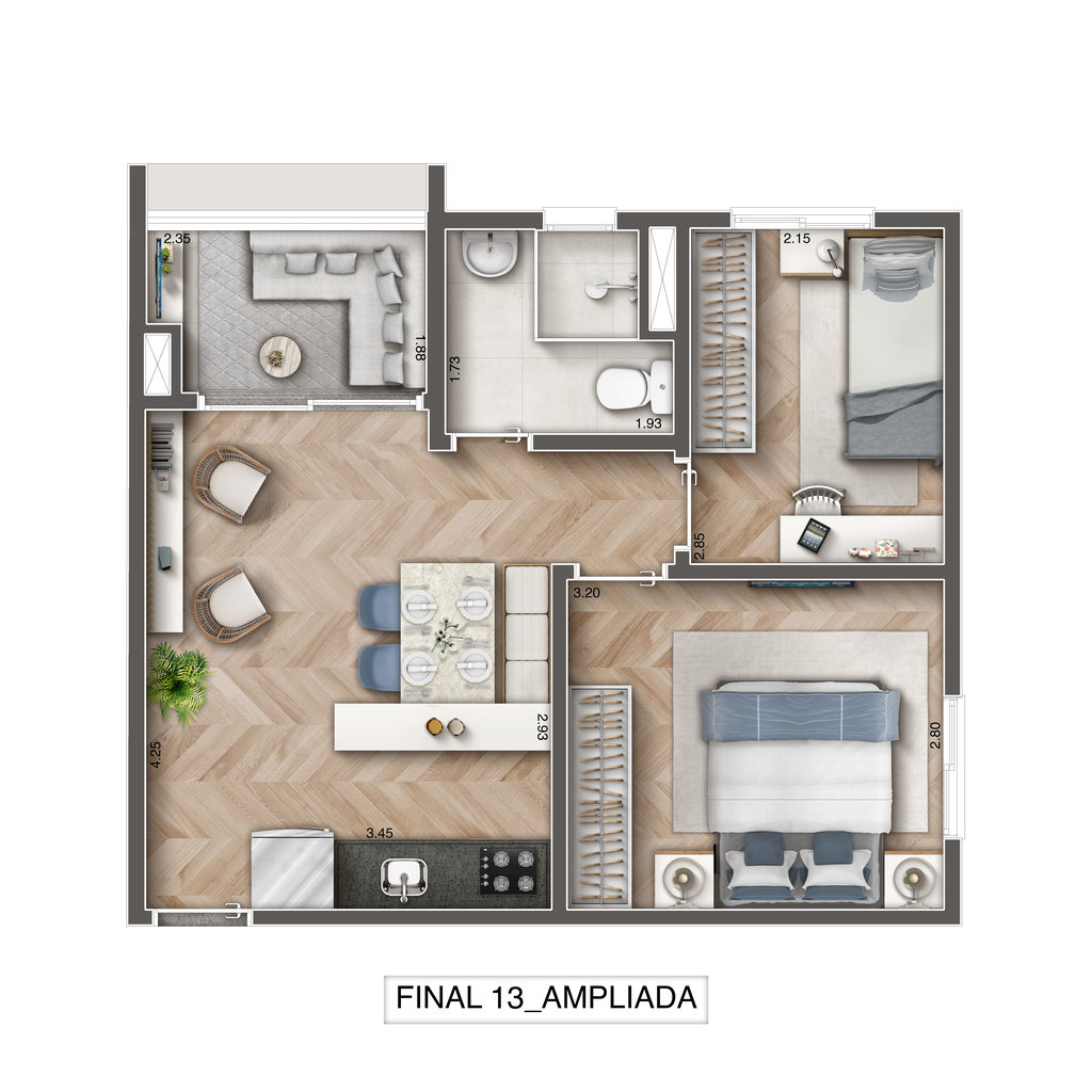 Apartamento, 1 quarto, 33 m² - Foto 23