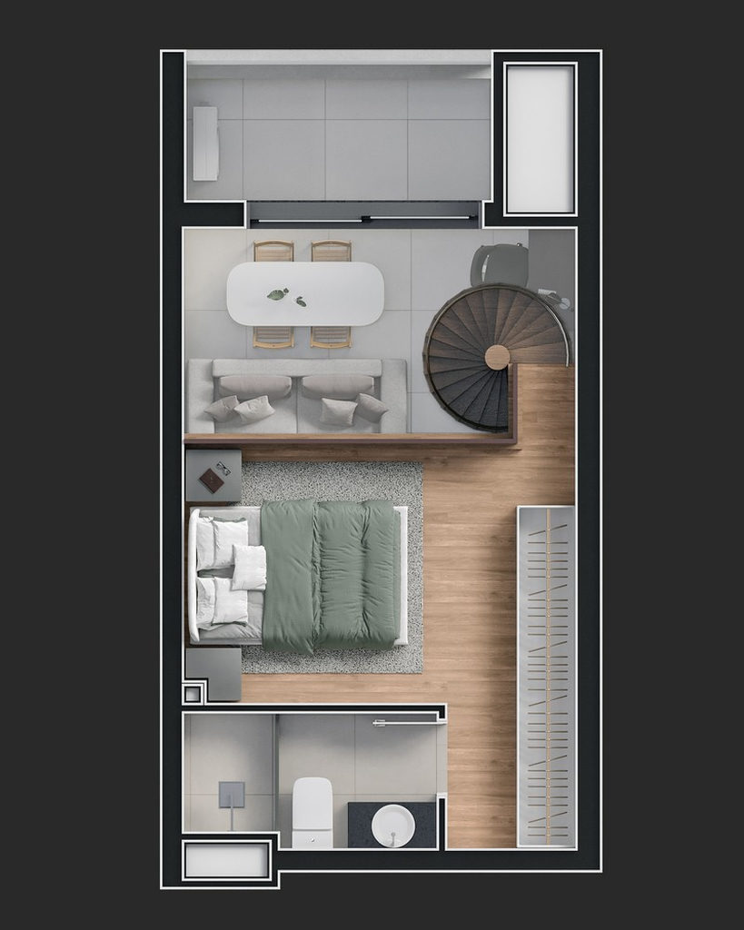 Planta - Planta 02 - studio duplex