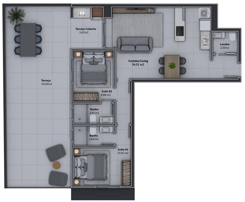Apartamento, 2 quartos, 81 m² - Foto 76