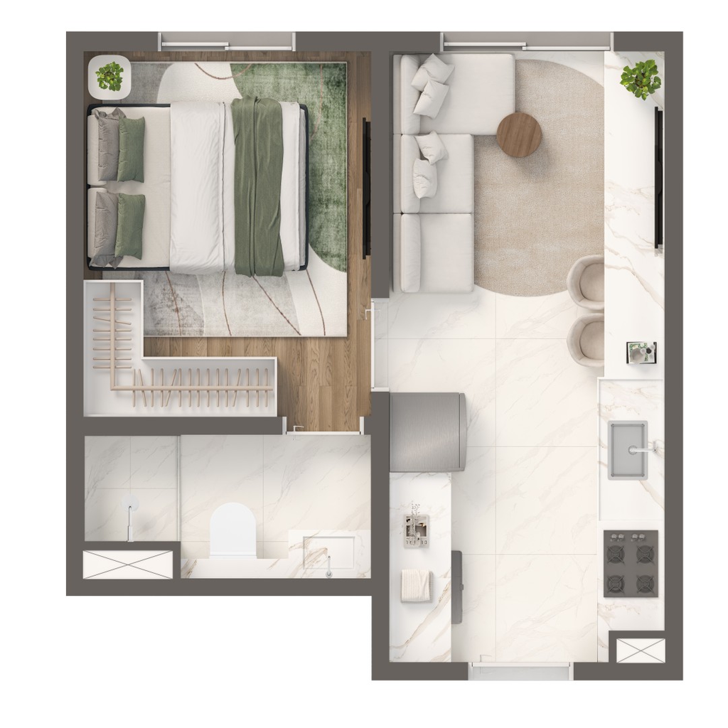 Apartamento, 2 quartos, 30 m² - Foto 27