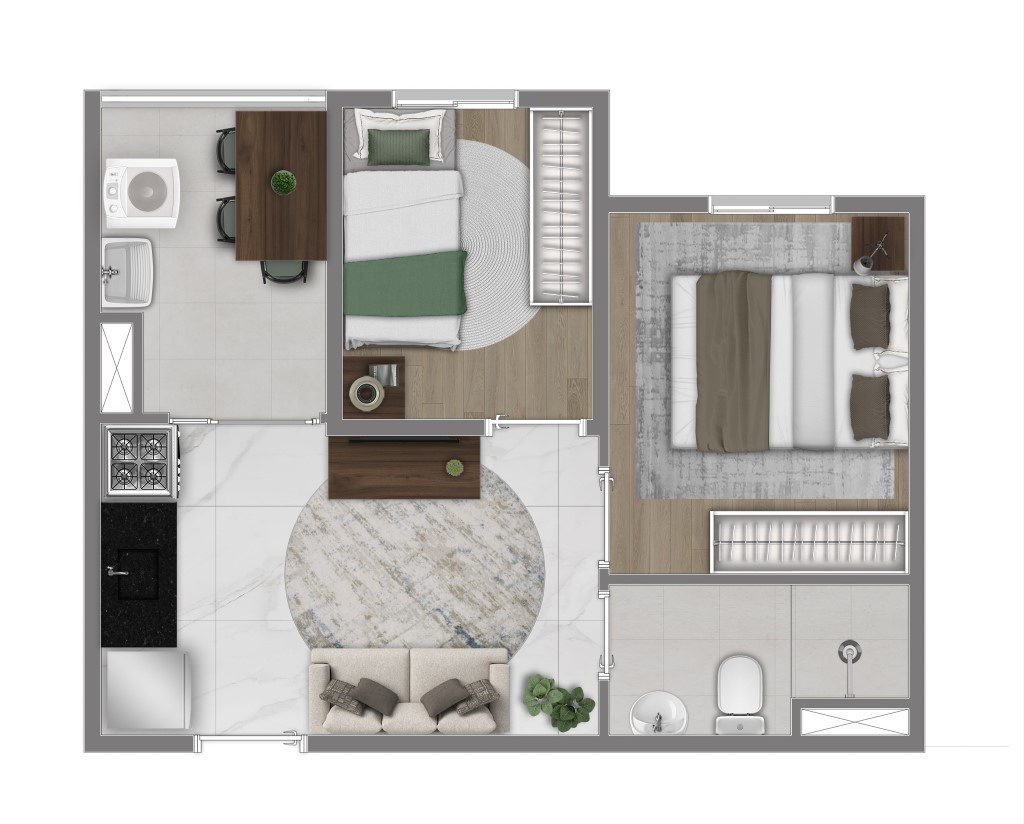 Apartamento, 2 quartos, 34 m² - Foto 21