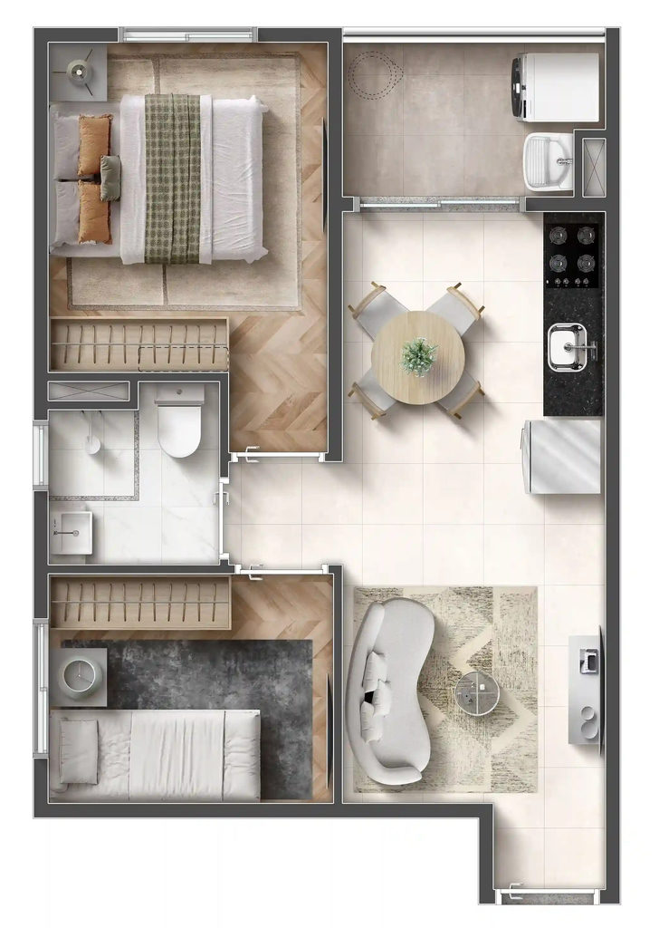 Apartamento, 2 quartos, 49 m² - Foto 22