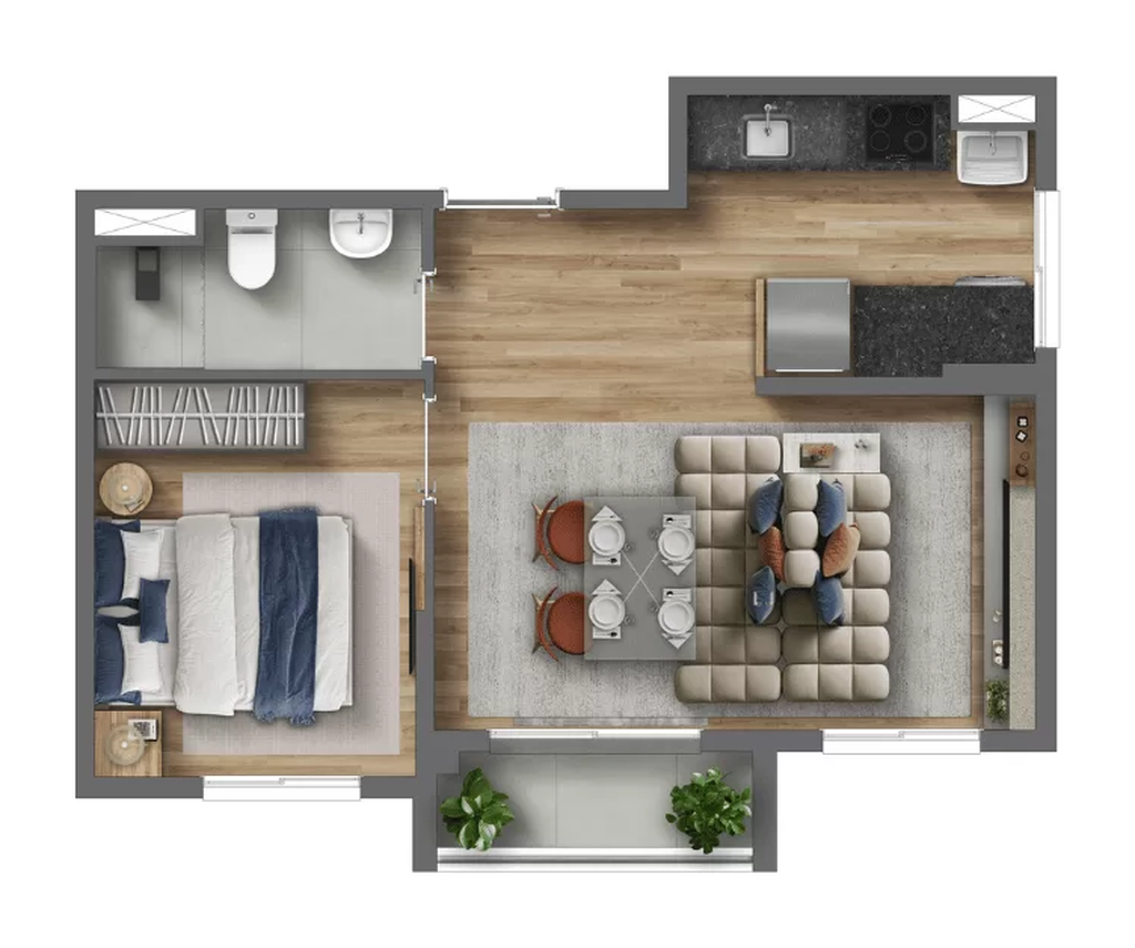 Apartamento, 2 quartos, 32 m² - Foto 29