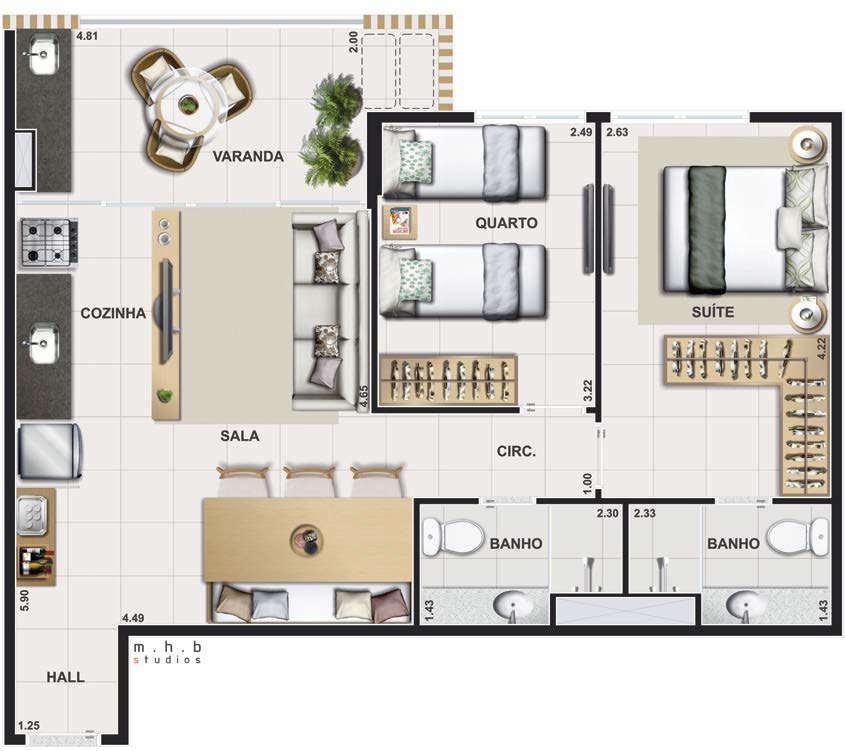 Jardim da Barra - Calçada