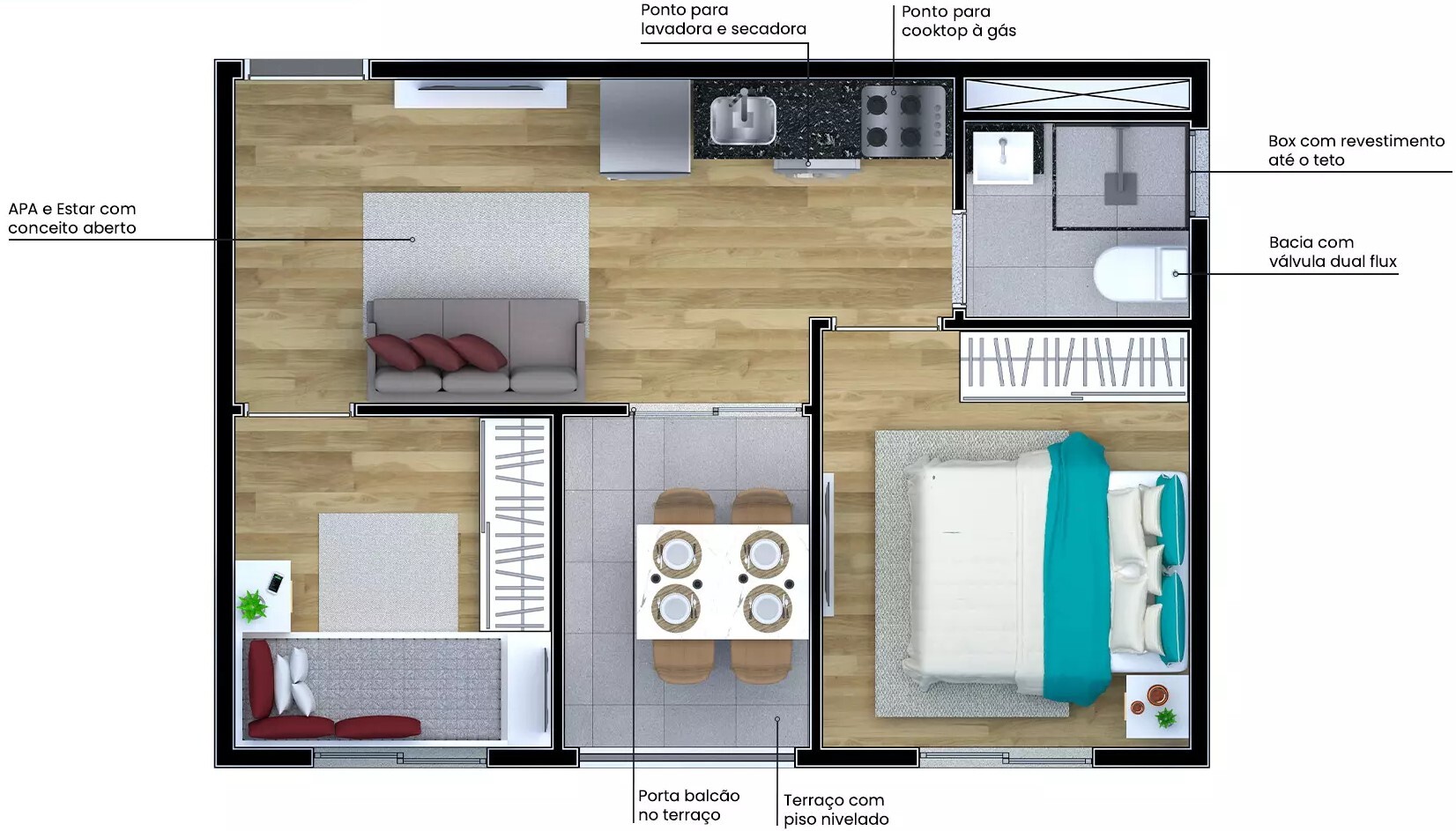 Apartamento, 1 quarto, 28 m² - Foto 9