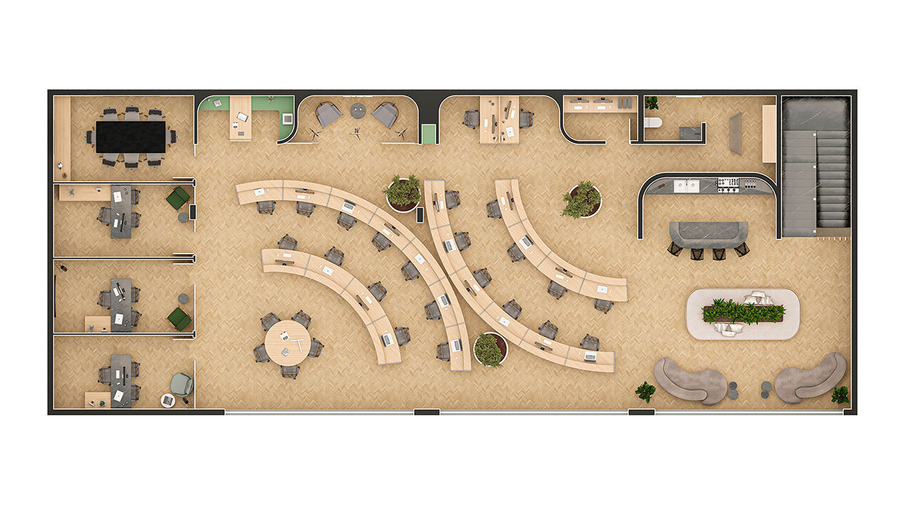 Planta 01 - 359m² - sala
