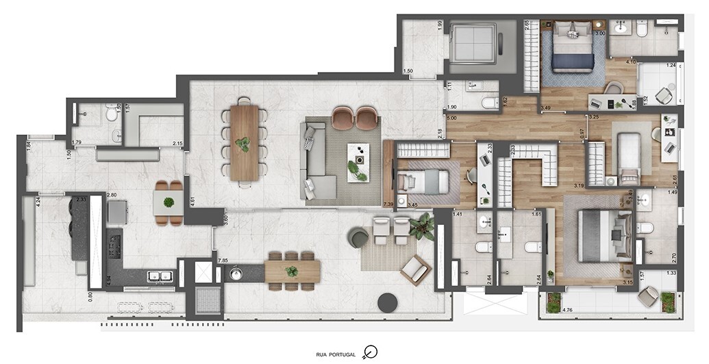 Apartamento, 4 quartos, 228 m² - Foto 12