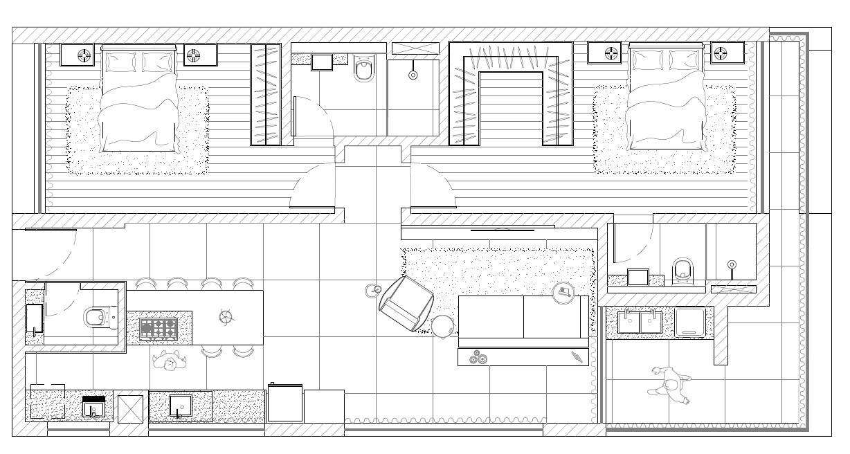 Planta 04 - 2 dorm 102m²