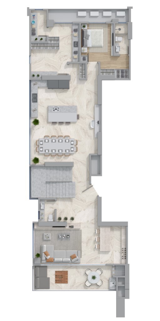 Planta 06 - 5 dorm 320 90m² - duplex - inferior