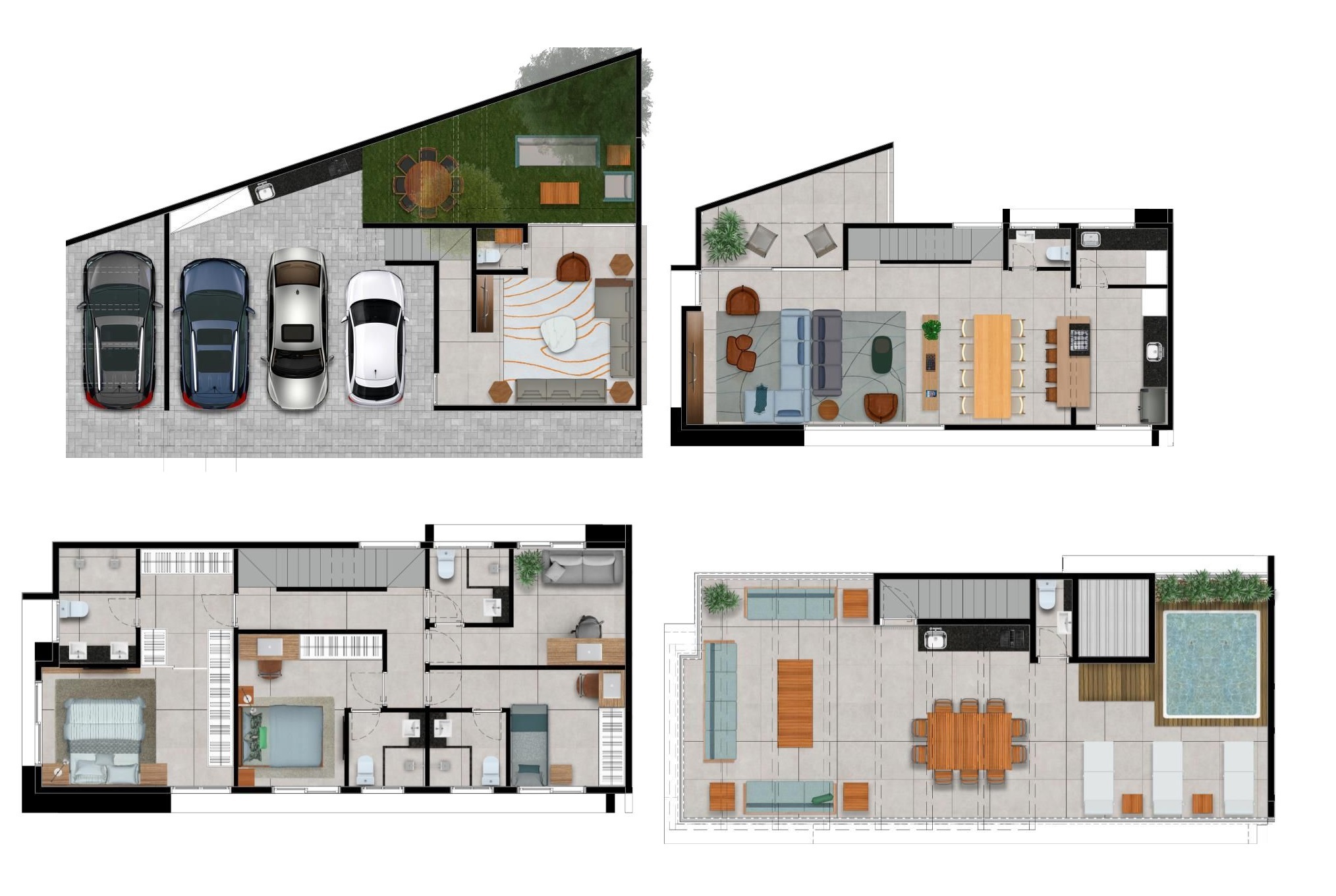 Planta 05 - 4 dorm 375 14m²