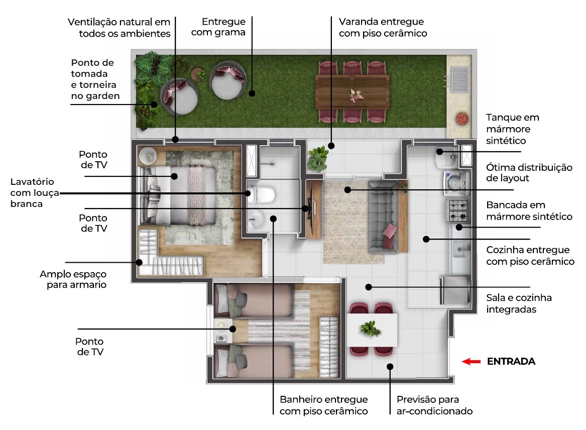 One Residencial - Longitude Incorporadora SP Interior