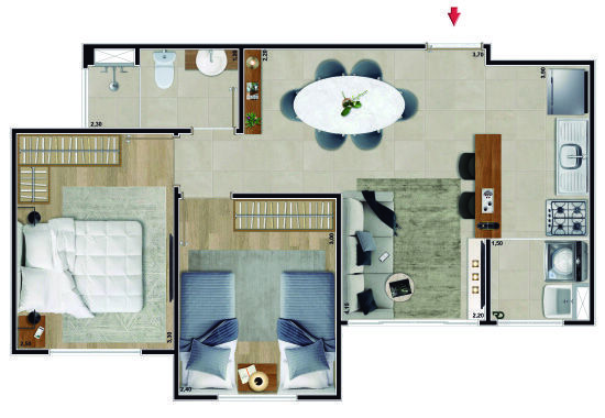 Olinda Ellis Residencial Jerivá - Fase 2 Olinda Ellis Residencial Jerivá - Fase 2