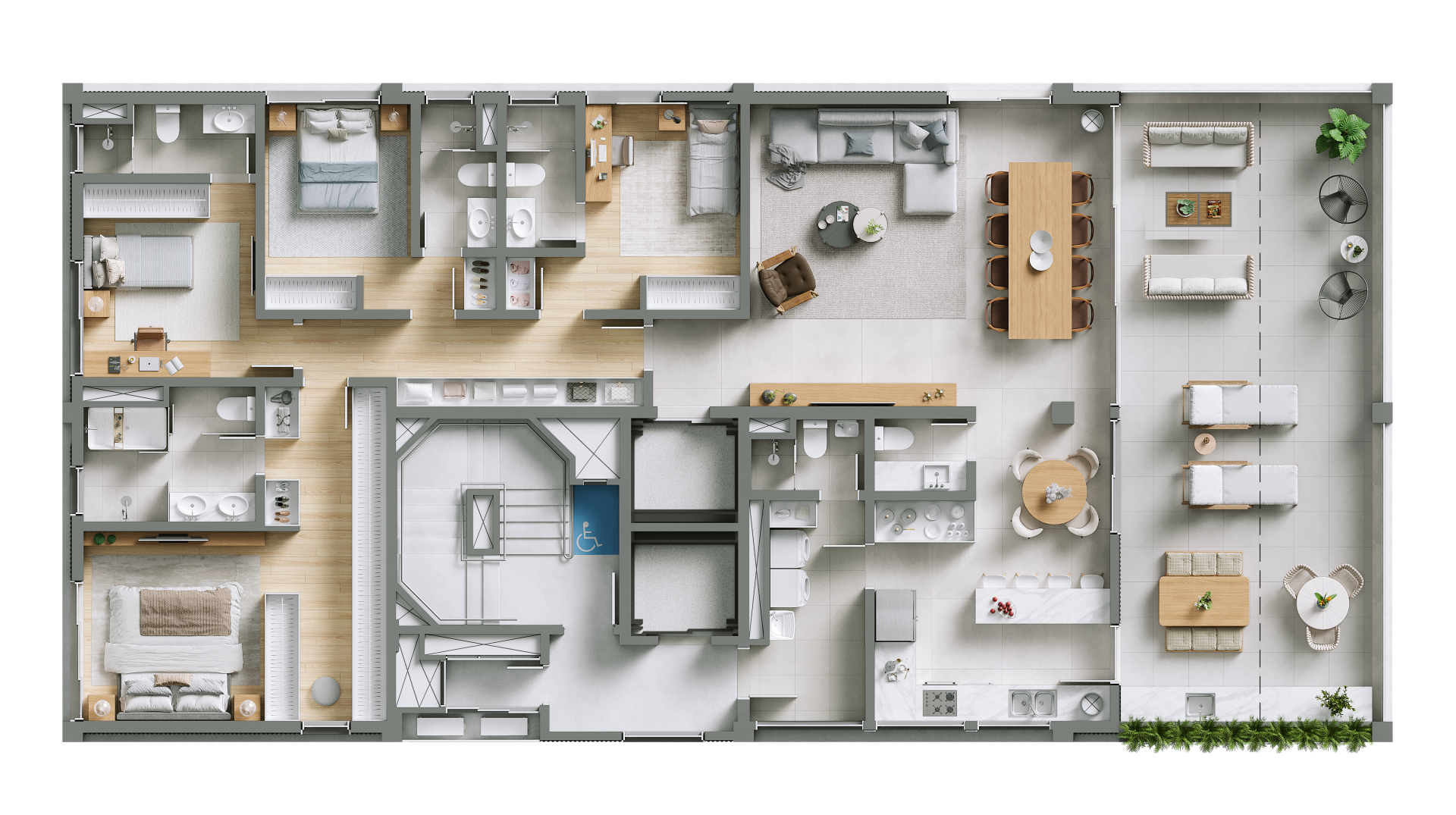 Planta 09 - 4 dorm 217,85m²