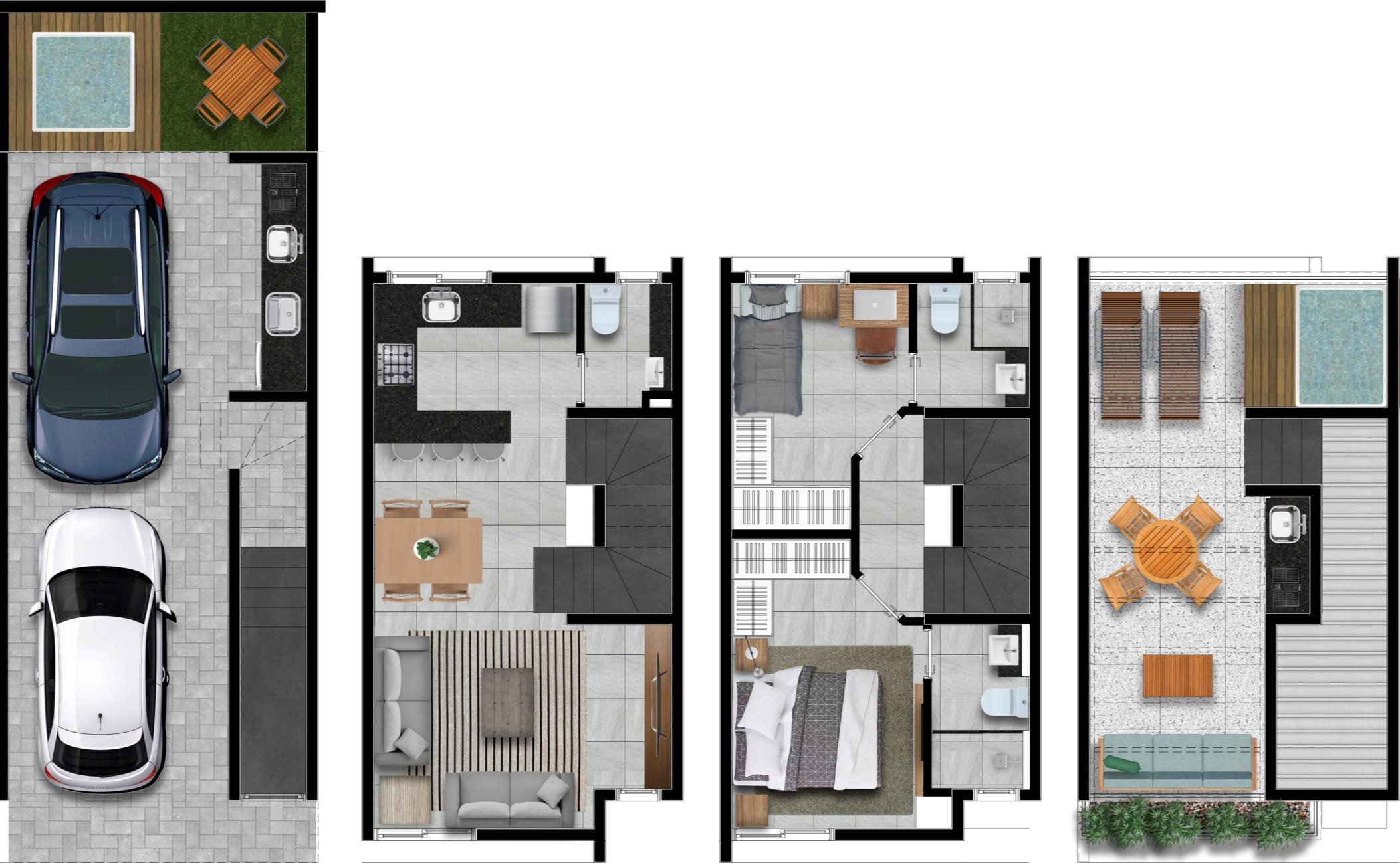 Planta 00 - 2 dorm 146,39m²