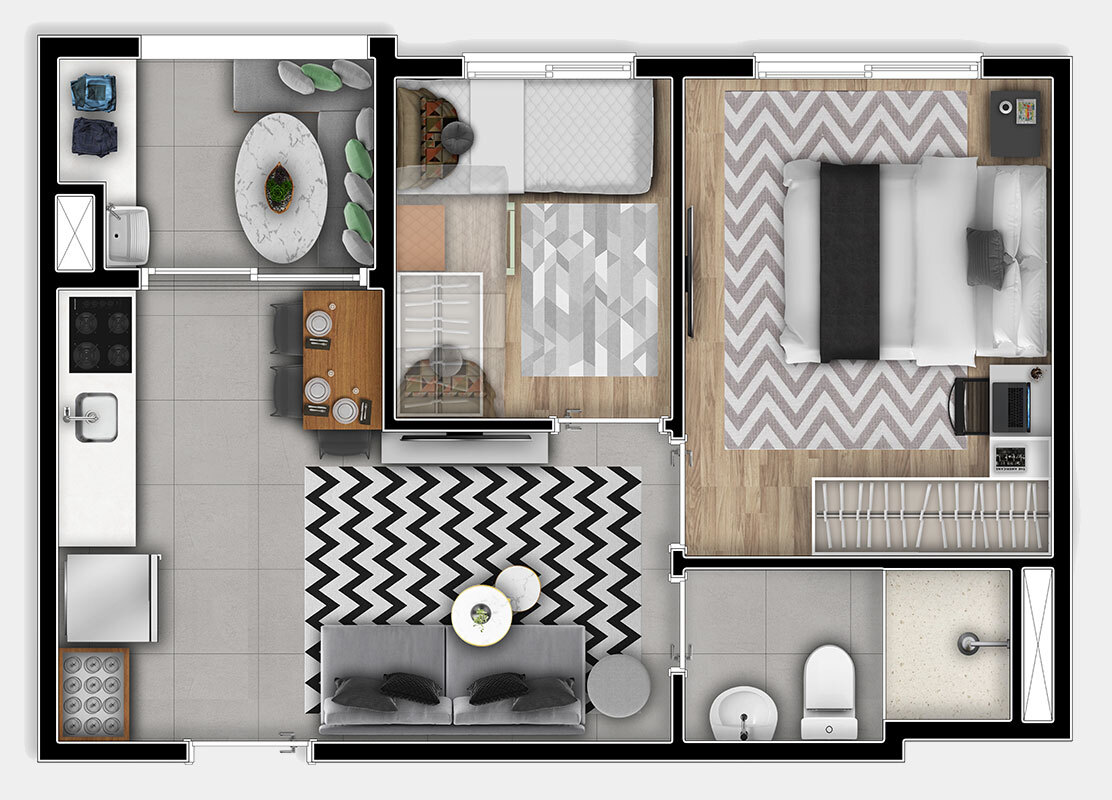 Apartamento, 3 quartos, 49 m² - Foto 6