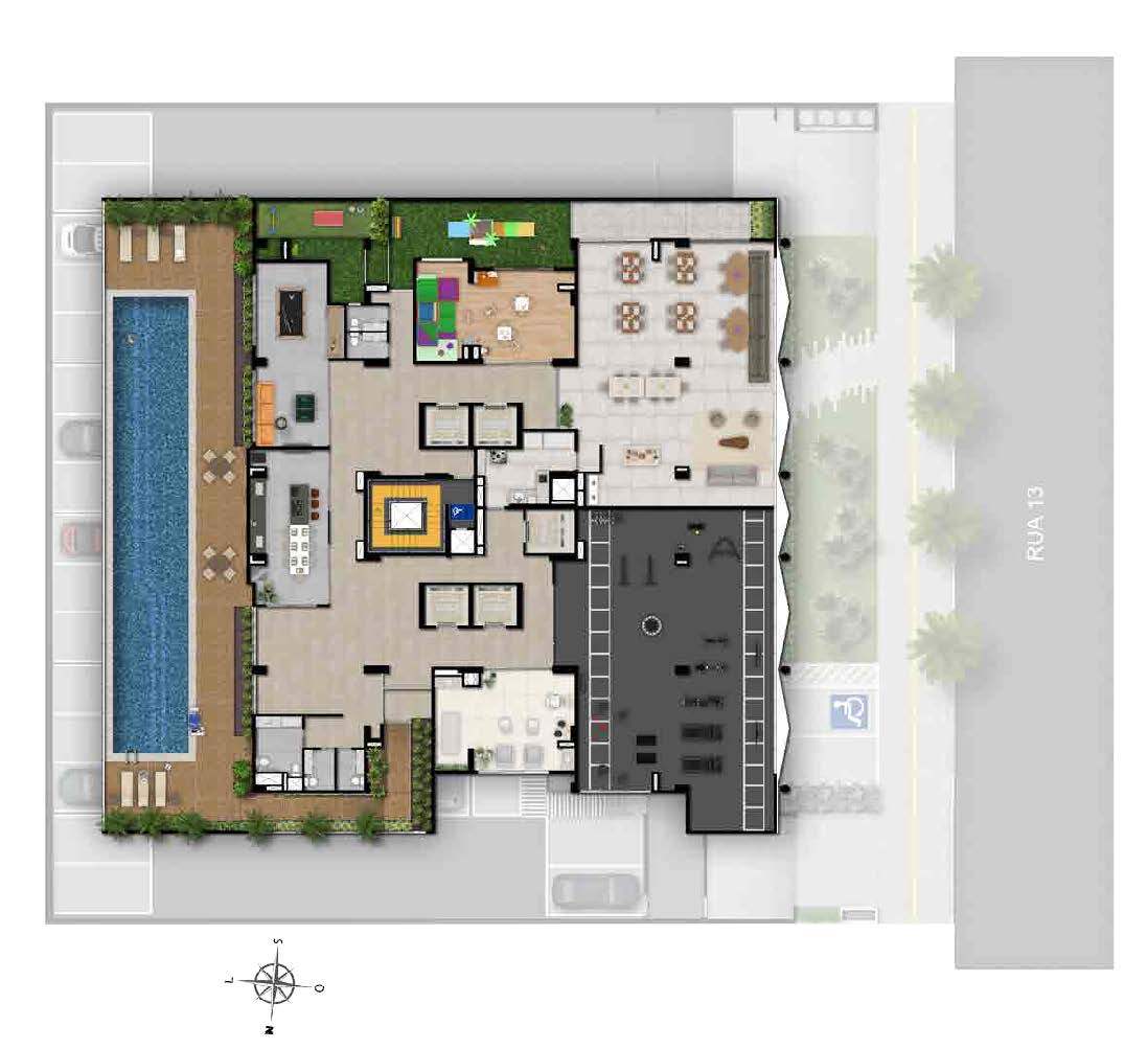 Wide Praça do Sol - EBM GO