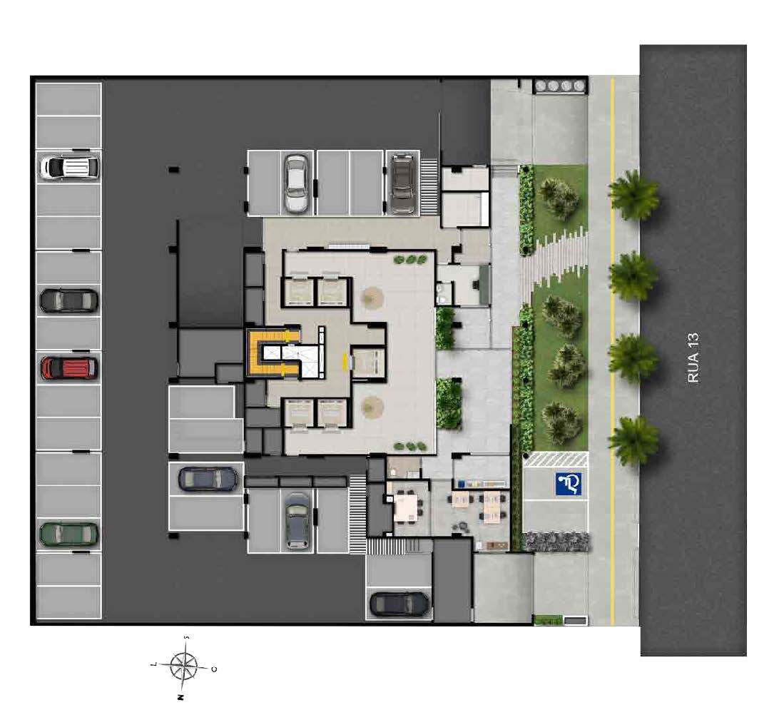 Wide Praça do Sol - EBM GO