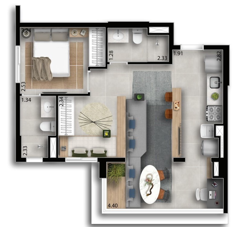 Apartamento, 1 quarto, 25 m² - Foto 19