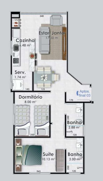 Turquesa - Safira Construtora