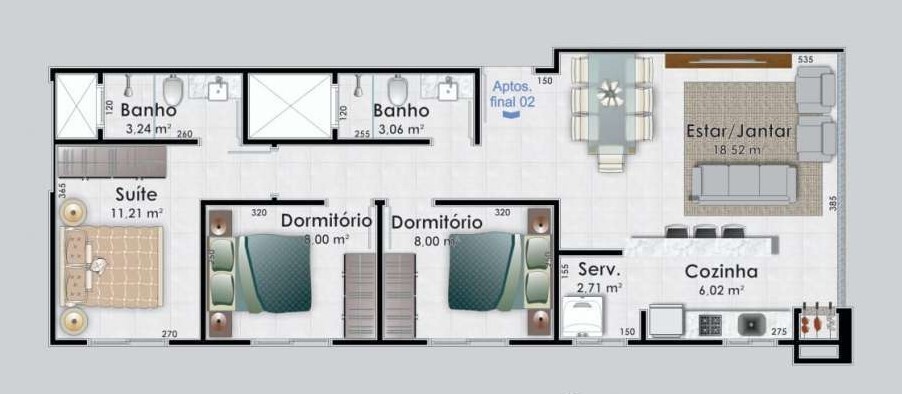 Turquesa - Safira Construtora