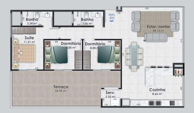 Turquesa - Safira Construtora