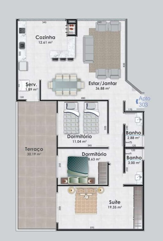 Turquesa - Safira Construtora