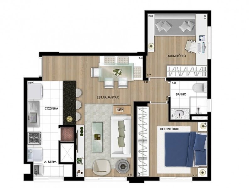 JCAB 251 Apto 52 - Gestão City Exclusividades