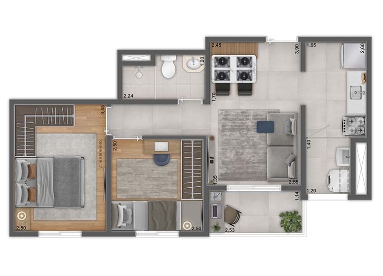 Unni by Plano&Plano Felicitá - Plano&Plano SP