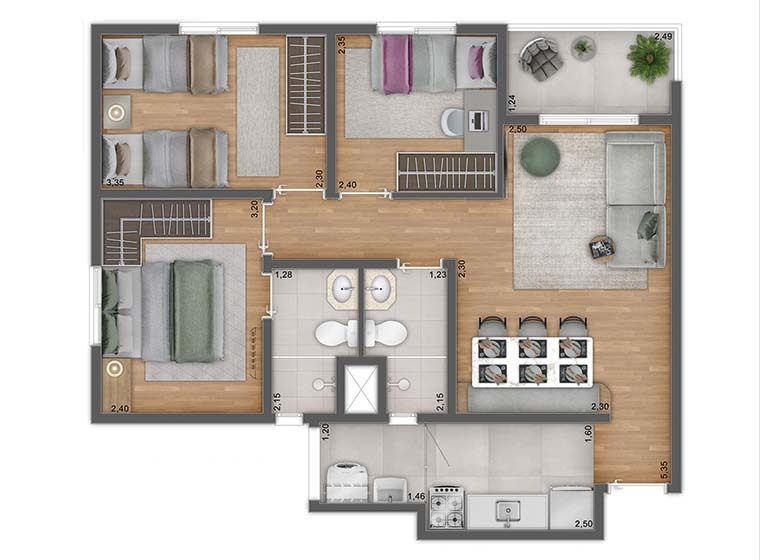 Unni by Plano&Plano Felicitá - Plano&Plano SP