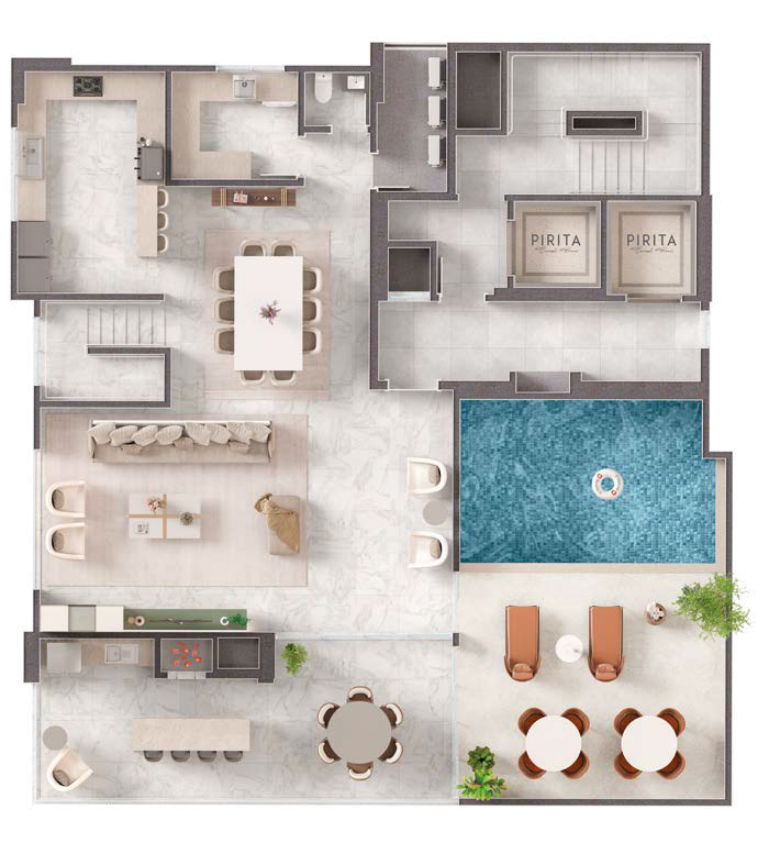 Planta 03 - 5 dorm 382m² - cobertura duplex - superior