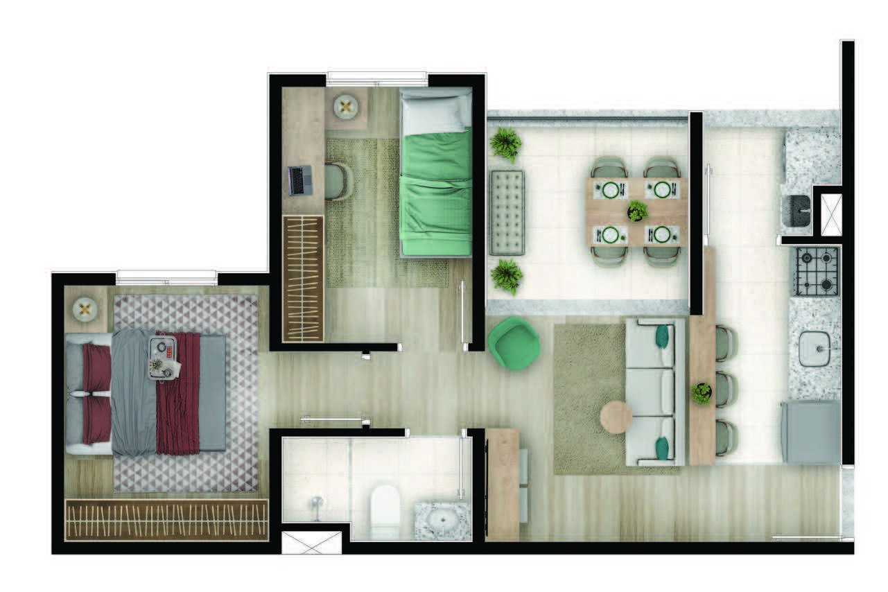 Apartamento, 2 quartos, 50 m² - Foto 11