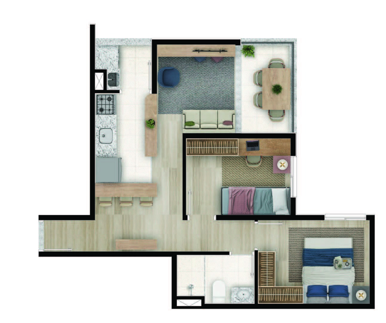 Apartamento, 2 quartos, 50 m² - Foto 13