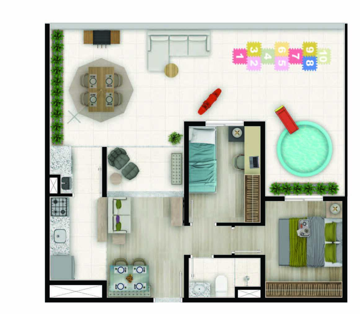 Apartamento, 2 quartos, 50 m² - Foto 22