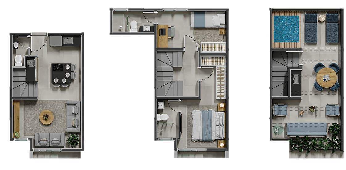 Planta 01 - 2 dorm 116,66m²