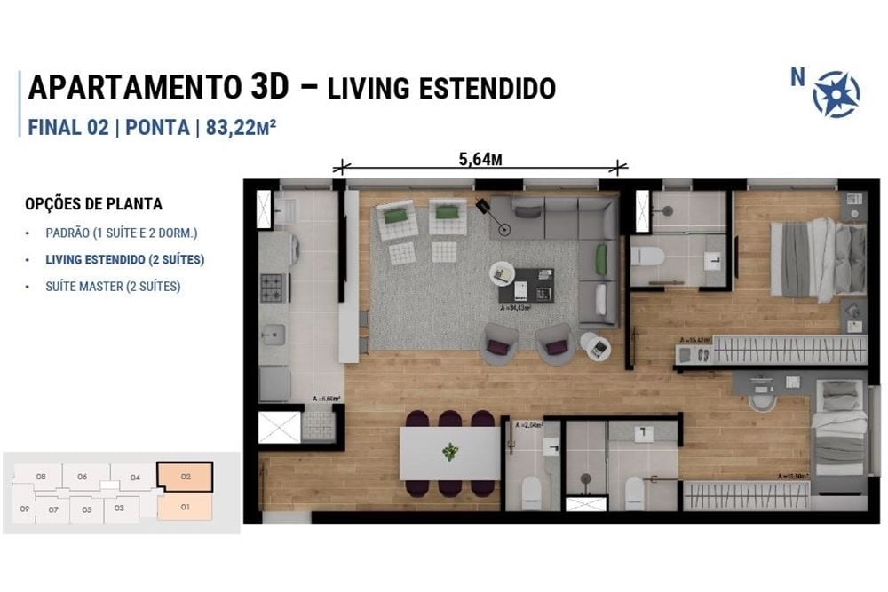 Residencial Multifamiliar de 3 quartos, 83m² no bairro Passo da Areia, em Porto Alegre | Eu Corretor
